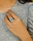 kyanite ring, buy silver ring, sterling silver ring, gemstone ring, buy silver ring, buy gemstone jewelry, buy jewelry online, kyanite jewelry, reticulated jewelry