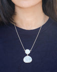 silver necklace, sterling silver necklace, moonstone necklace, silver moonstone necklace, white necklace, silver white necklace, white silver necklace