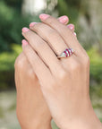ruby ring, sterling silver ring, buy ruby ring, ruby jewelry, diamond ring, ruby & diamond ring
