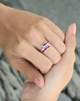 ruby ring, sterling silver ring, buy ruby ring, ruby jewelry, diamond ring, ruby & diamond ring