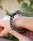 Tilam Silver Bangle