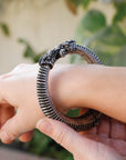Tilam Silver Bangle