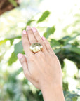 18K Gold plated ring, sterling silver ring, rings, modern rings, round shape rings