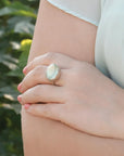 silver ring, sterling silver ring, prehnite ring, silver prehnite ring, green ring, silver green ring, green silver ring