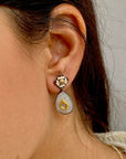 Nasika Pearl & Diamond Earrings