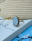 Marcus Opal 18k Gold Plated Silver 925 Ring