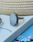 Marcus Opal 18k Gold Plated Silver 925 Ring
