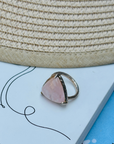 Candace Morganite Silver 925 Rings