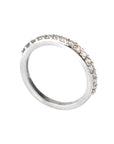 diamond silver ring