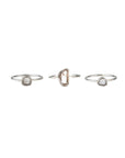 diamond silver ring