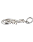 diamond silver pendant
