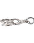 diamond silver pendant