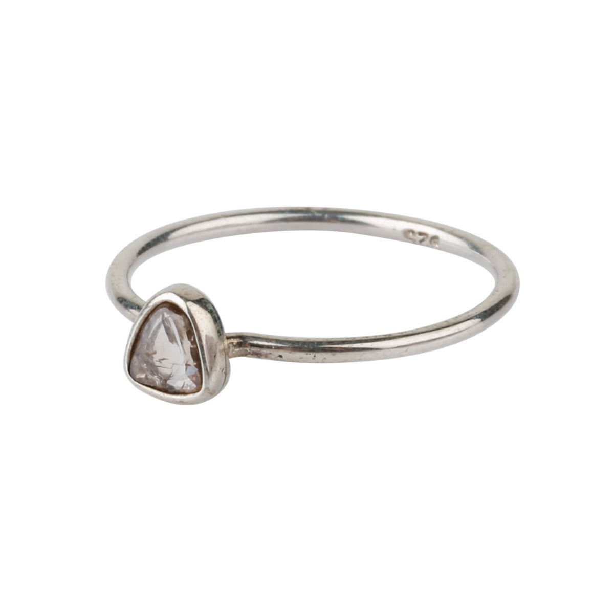 diamond silver ring
