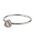 diamond silver ring