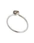 silver diamond ring