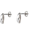 diamond silver earrings