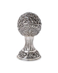 Antique silver floral pot ashtray