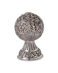 Antique silver floral pot ashtray