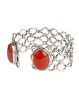 carnelian silver handcuff