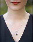 Silver Pendant with Star Ruby