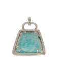 Rhombus Amazonite Pendant, Silver Necklaces, Earrings, Rings, Bangles, Pendants, And Anklets, Shop, Online, Beauty, Collections, Jewelry store near me, Coral, Buy online jewelry, Buy rings online, Buy earrings online, Buy necklace online, Buy pendant onli