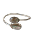 Oval end Abalone bangle