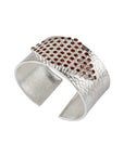 Marquise Stuffed Garnet Silver 925 Handcuff