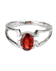 Garnet Silver 925 Ring