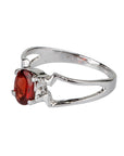 Garnet Silver 925 Ring