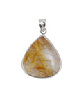 Silver Pendant with Rutile