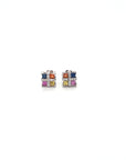 Cairo Multi Stone and Diamond Earrings