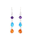 Grey Color Stone Earrings