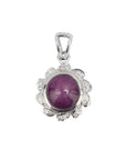Silver Pendant with Star Ruby