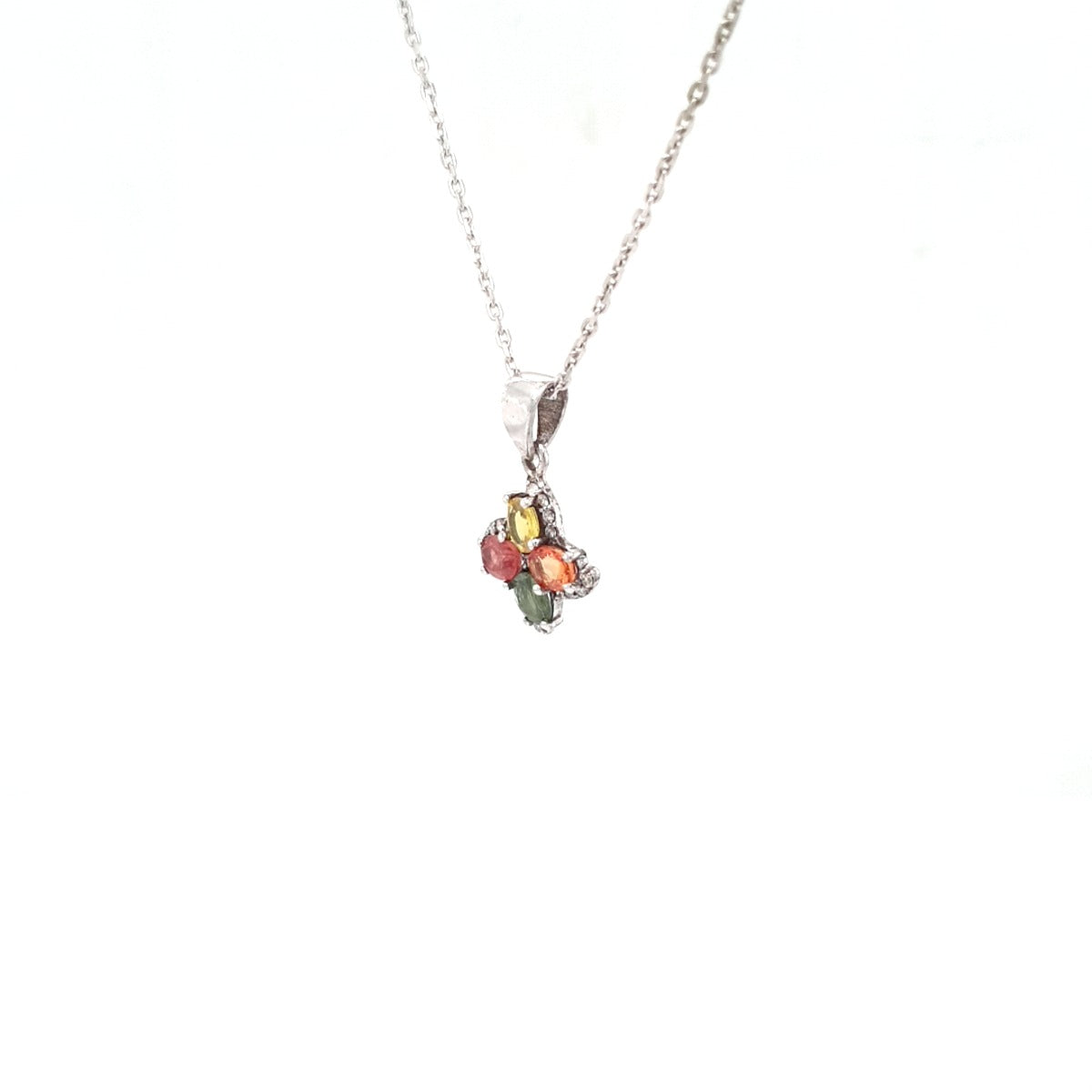 Axton Multi Stone and Diamond Pendant