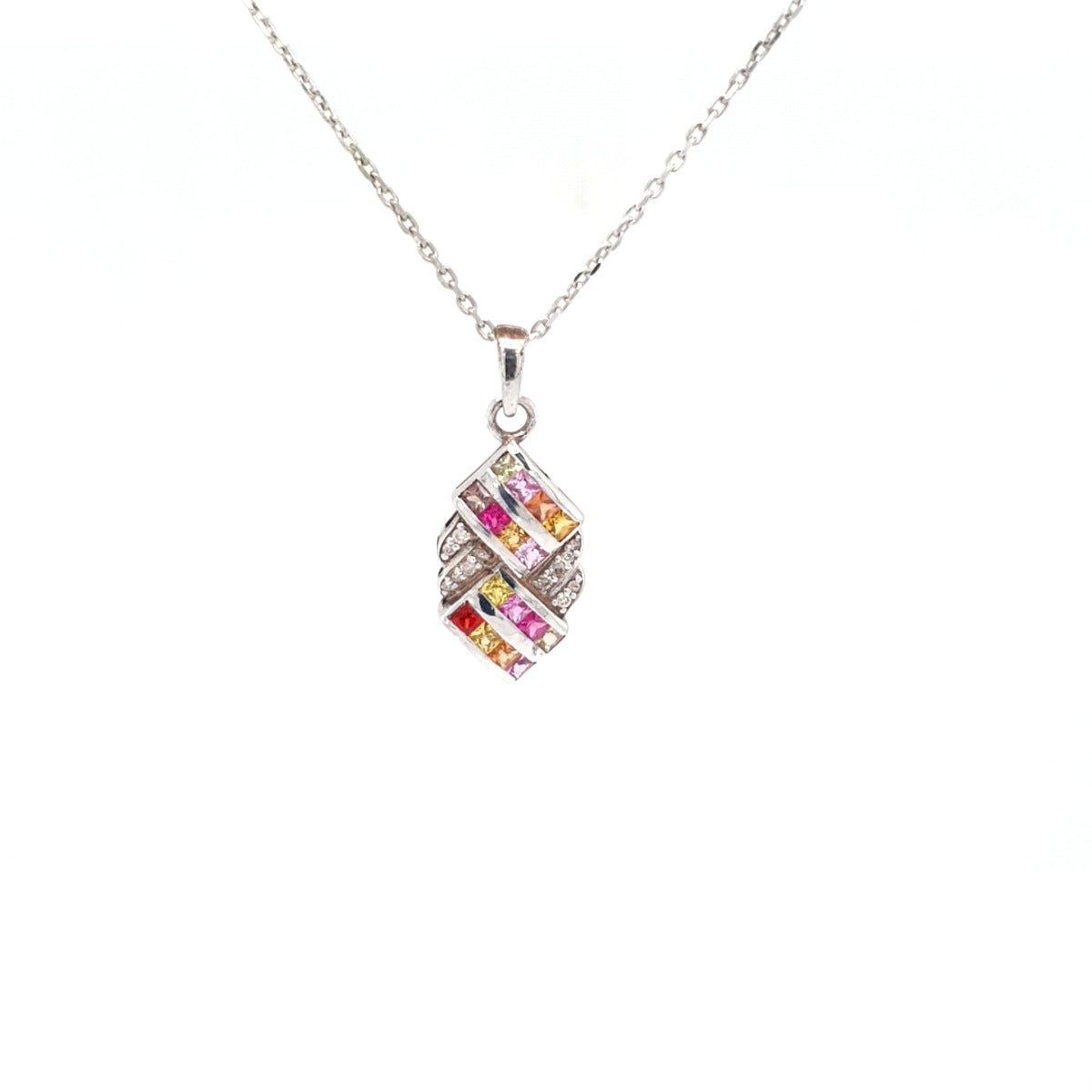 Crosby Sapphire and Diamond Pendant