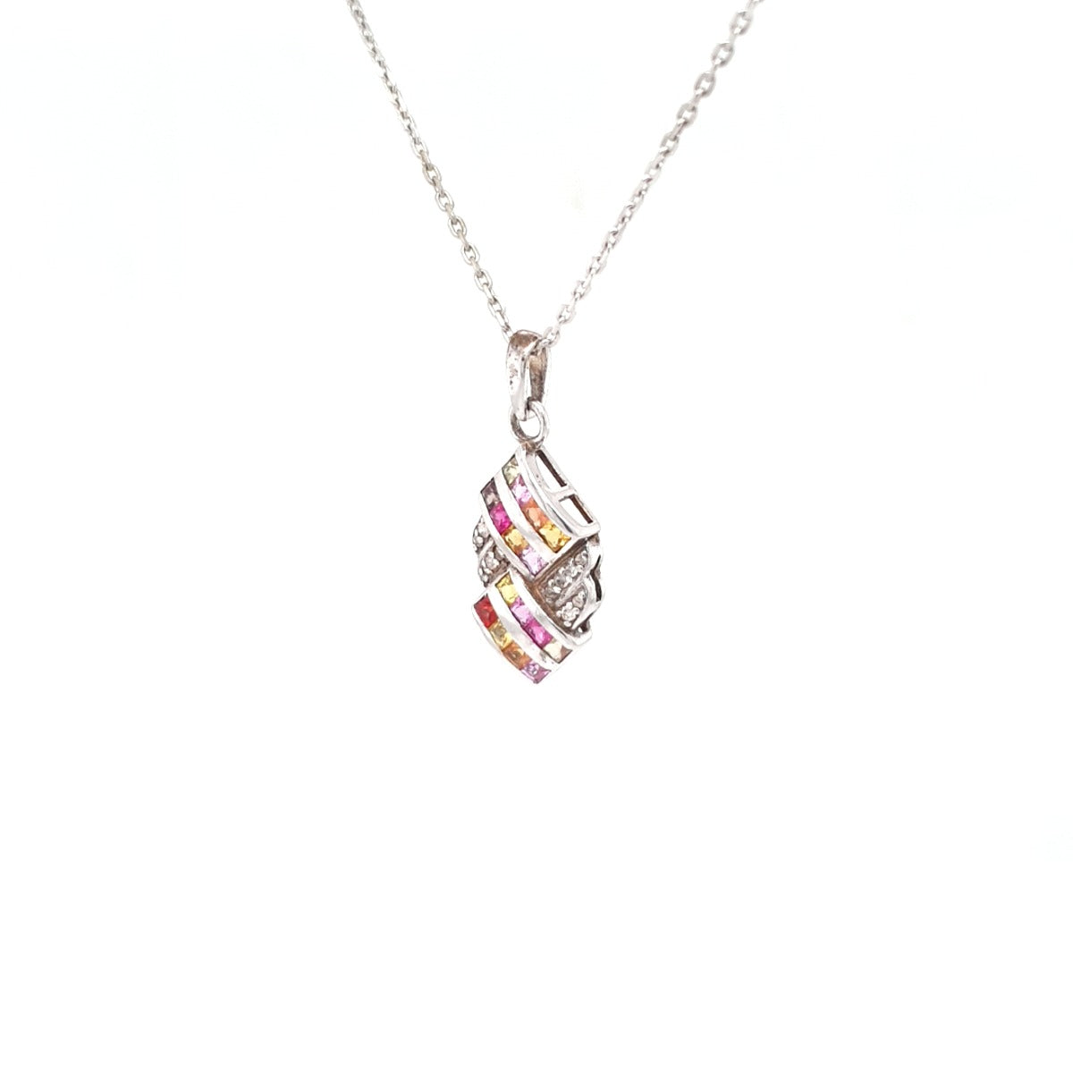 Crosby Sapphire and Diamond Pendant