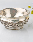 Naima wooden silver plated bowl