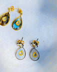 Nasika Pearl & Diamond Earrings