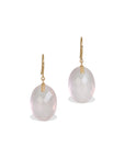 Rose Quartz 18K Gold Earrings