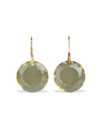Lemon Quartz & Diamond 18K Gold Earrings
