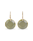 Lemon Quartz & Diamond 18K Gold Earrings