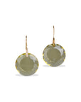Lemon Quartz & Diamond 18K Gold Earrings