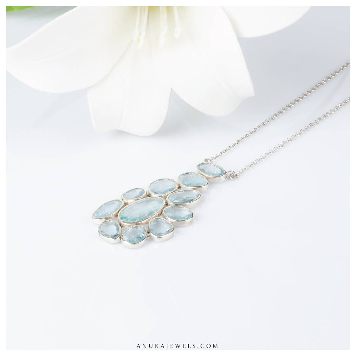 blue necklace