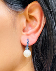 Riri Pearl & Sapphire Earrings