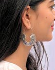 Dattatreya Traditional Silver 925 Earrings
