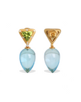 Sena Blue Topaz and Peridot Earrings
