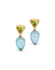 Sena Blue Topaz and Peridot Earrings