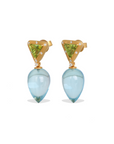 Sena Blue Topaz and Peridot Earrings