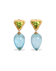 Sena Blue Topaz and Peridot Earrings