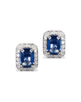 Classic Cluster Sapphire Diamond Studs